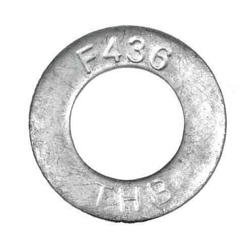 A325FW78G 7/8" F436 Structural Flat Washer, Hardened, HDG (Import)
